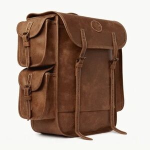 ROOTS OMER’S PACK TRIBE LEATHER BACKPACK BAG